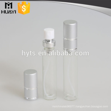 12ml/15ml/20ml wholesale perfume cheap glass tube with sliver aluminium cap